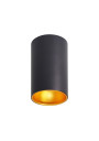 Lampa sufitowa Tuba 1xGU10 czarno złoty 7 cm - zdjęcie produktu 1