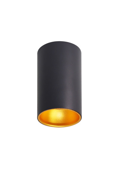 Tuba ceiling light 1xGU10 czarno gold 7 cm - product image 1