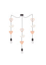 Lampa wisząca E27 3xE27 czarny 100 cm