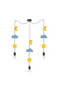 E27 pendant light 3xE27 black 100 cm