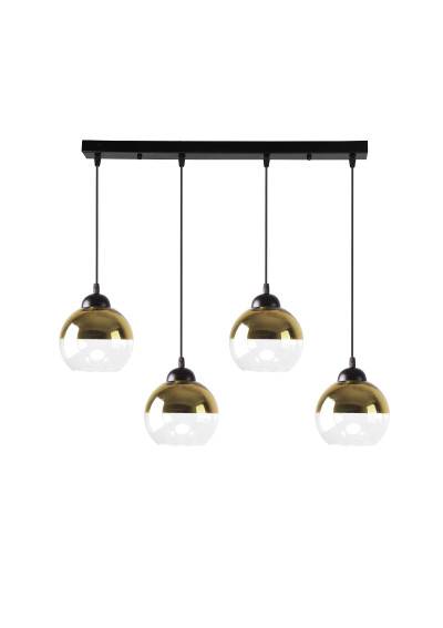 Contessa wall light 4xE27 czarno gold 66 cm