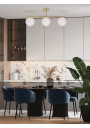 Lampa wisząca Amadeo 3xE14 mosiężny 69,5 cm - zdjęcie produktu 1