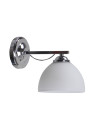 Lampa ścienna Filona 1xE27 chromowy + biały 24 cm