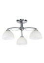 Lampa sufitowa Filona 3xE27 chromowy + biały 55 cm