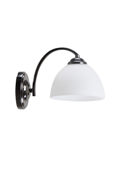 Lampa ścienna Gracja 1xE27 czarny + biały 23 cm