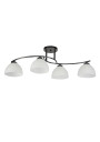 Lampa sufitowa Gracja 4xE27 czarny + biały 78 cm