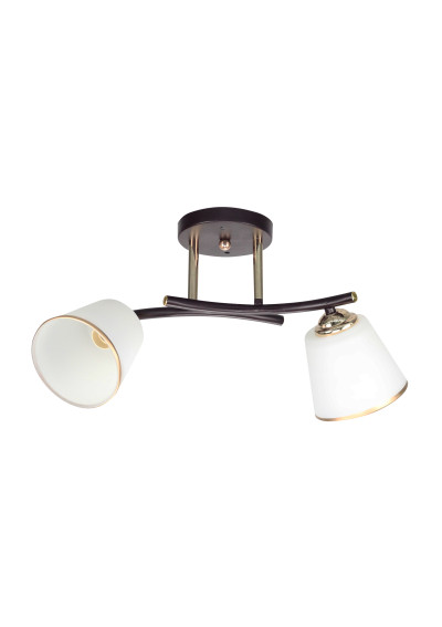 Lampa sufitowa Greco 2xE27 czarno złoty 46 cm