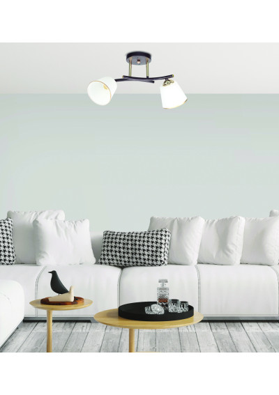 Lampa sufitowa Greco 2xE27 czarno złoty 46 cm - zdjęcie produktu 1