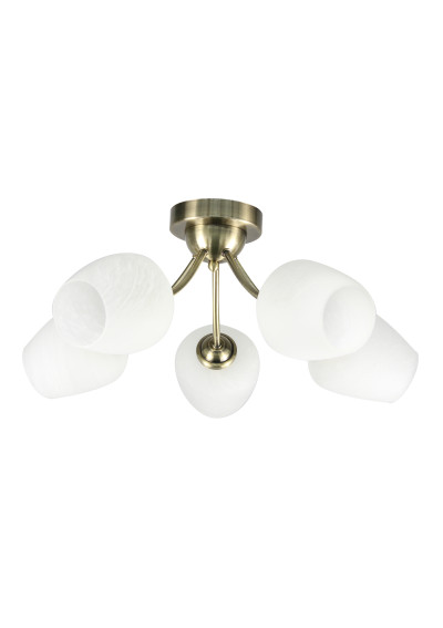 Lampa sufitowa Zina 5xE27 patynowy 54 cm