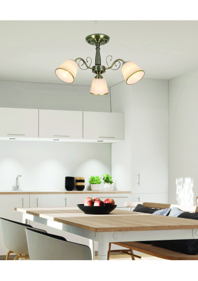 Lampa sufitowa Losanna 3xE27 patynowy 54 cm - zdjęcie produktu 1