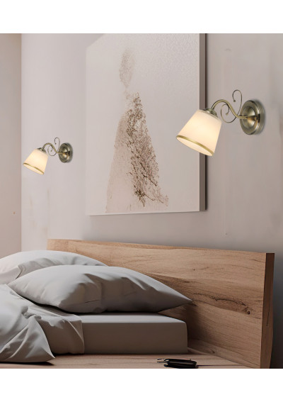 Lampa ścienna Losanna 1xE27 patynowy 26 cm - zdjęcie produktu 1