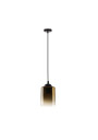 Serena pendant light 1xE27 czarno gold 10 cm