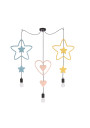 E27 pendant light 3xE27 black 100 cm