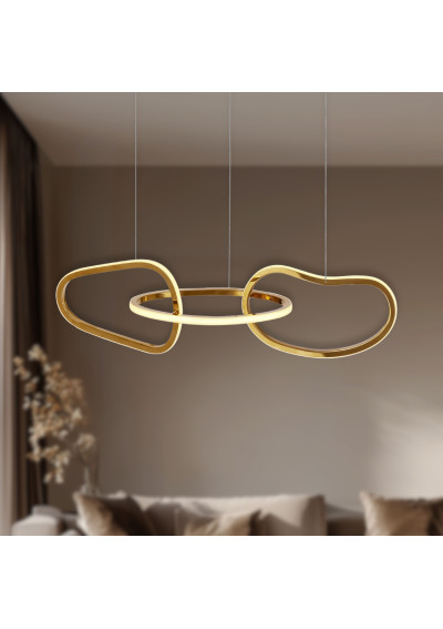 Lampa wisząca Anneli 30 W LED 3000 K złoty 80 cm - zdjęcie produktu 1