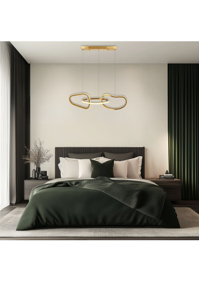 Anneli pendant light 30 W LED 3000 K gold 80 cm - product image 2