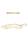 Anneli pendant light 45 W LED 3000 K gold 125 cm