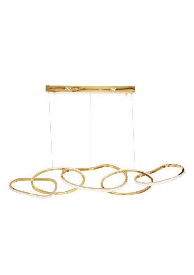 Anneli pendant light 45 W LED 3000 K gold 125 cm