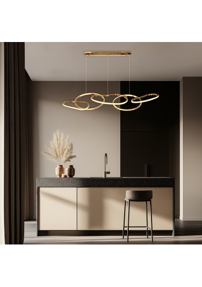 Anneli pendant light 45 W LED 3000 K gold 125 cm - product image 2