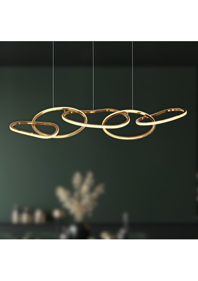 Anneli pendant light 45 W LED 3000 K gold 125 cm - product image 3