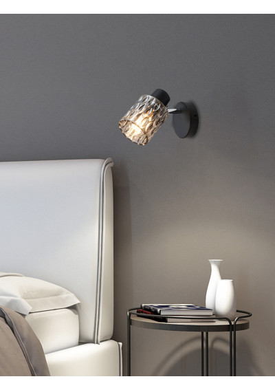 Bill wall light 1xE27 black 16 cm - product image 1
