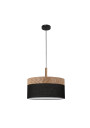 Orto ceiling light 1xE27 black / drewniany 30 cm