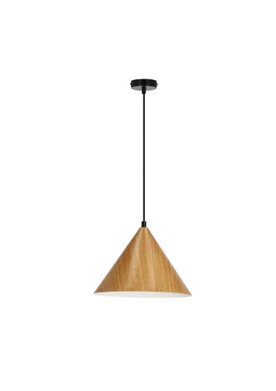 Lampa wisząca Dunca 1xE27 dębowy 25 cm