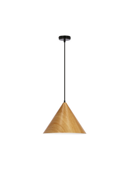 Dunca pendant light 1xE27 dębowy 32 cm