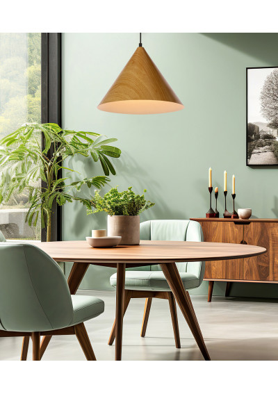 Dunca pendant light 1xE27 dębowy 32 cm - product image 1