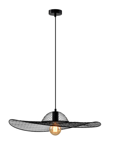 Deco pendant light 1xE27 black 60 cm