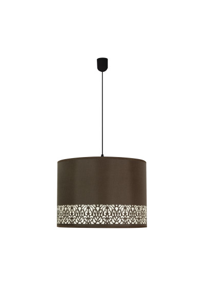 Lampa wisząca E27 1xE27 czarny+brązowy 33 cm