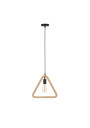 E27 pendant light 1xE27 black / beige 31 cm