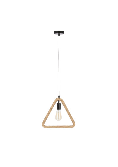 Lampa wisząca E27 1xE27 czarny + beżowy 31 cm