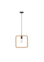 E27 pendant light 1xE27 black / beige 31 cm