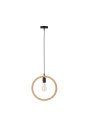E27 pendant light 1xE27 black / beige 31 cm