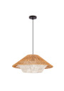 E27 pendant light 1xE27 white / beige / black 50 cm