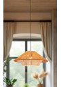 Lampa wisząca E27 1xE27 biały + beżowy + czarny 50 cm - zdjęcie produktu 1
