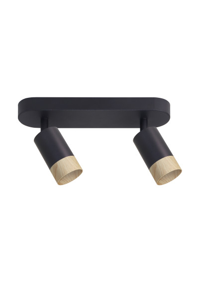 Gu10 ceiling light 2xGU10 black 34 cm