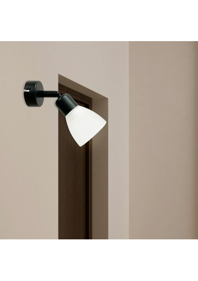 Costa wall light 1xE14 black 17 cm - product image 1