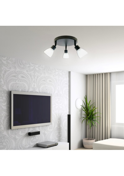 Lampa sufitowa Costa 3xE14 czarny 52 cm - zdjęcie produktu 1