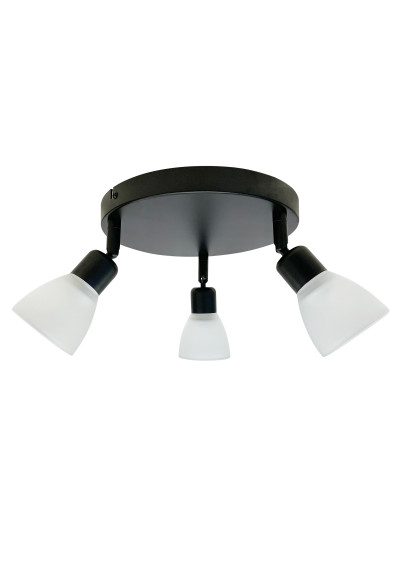 Costa ceiling light 3xE14 black 48 cm