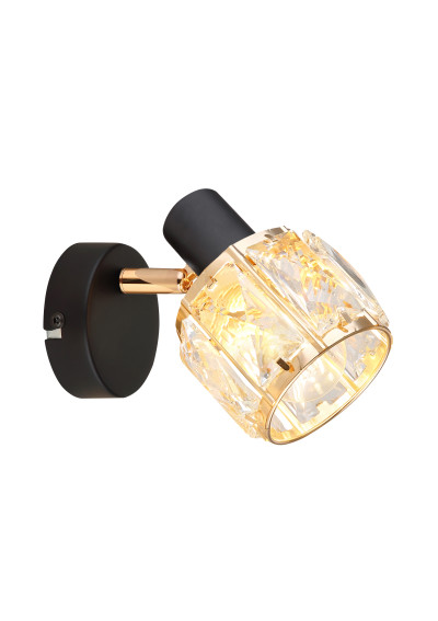 Lampa ścienna E14 1xE14 czarny 16 cm
