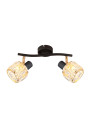 E14 ceiling light 2xE14 black 28 cm