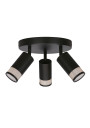Lampa sufitowa Gu10 3xGU10 czarno złoty 32 cm