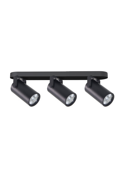 Gu10 ceiling light 3xGU10 black 44 cm