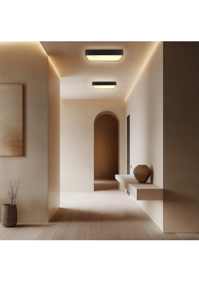 Quattro ceiling light 18 W LED 4000 K black 35 cm - product image 1