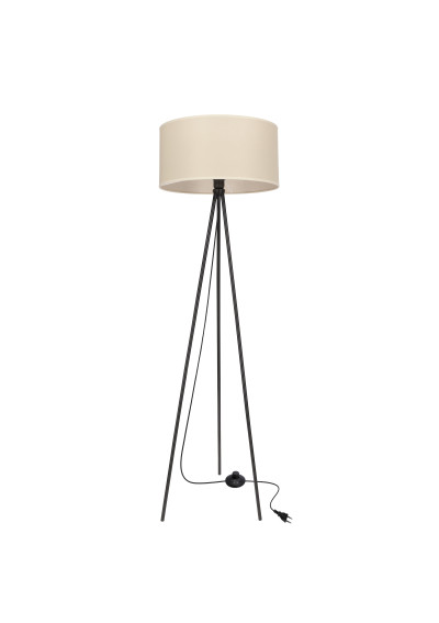 Lampa podłogowa Shanti 1xE27 czarny 144 cm