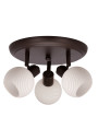 Grano ceiling light 3xE14 brown 35 cm
