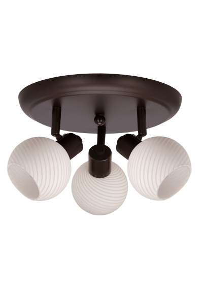 Lampa sufitowa Grano 3xE14 brązowy 35 cm