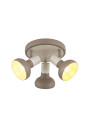 Lampa sufitowa Puerto 3xE14 brązowy 34 cm