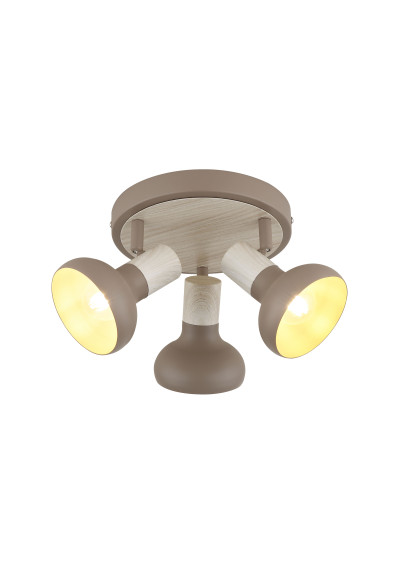 Lampa sufitowa Puerto 3xE14 brązowy 34 cm
